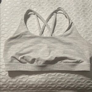 Lululemon Gray Strappy Sports Bra
